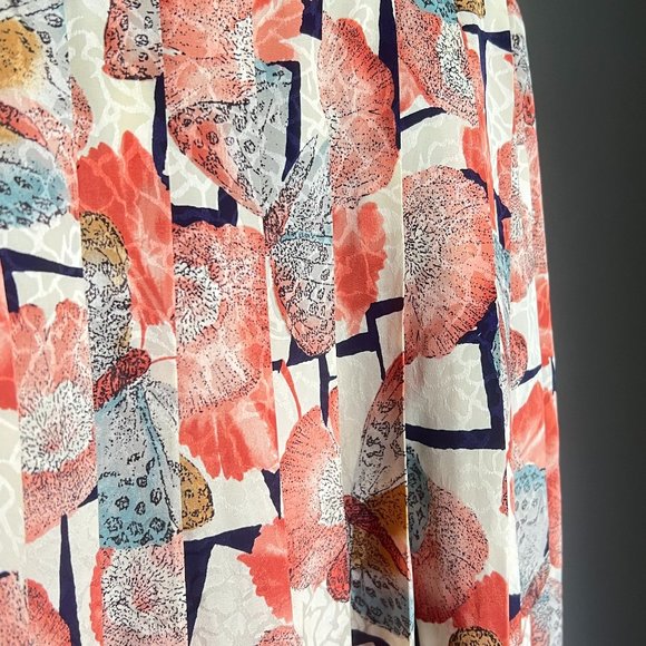 Silky Floral Butterfly Skirt - Picture 9 of 10